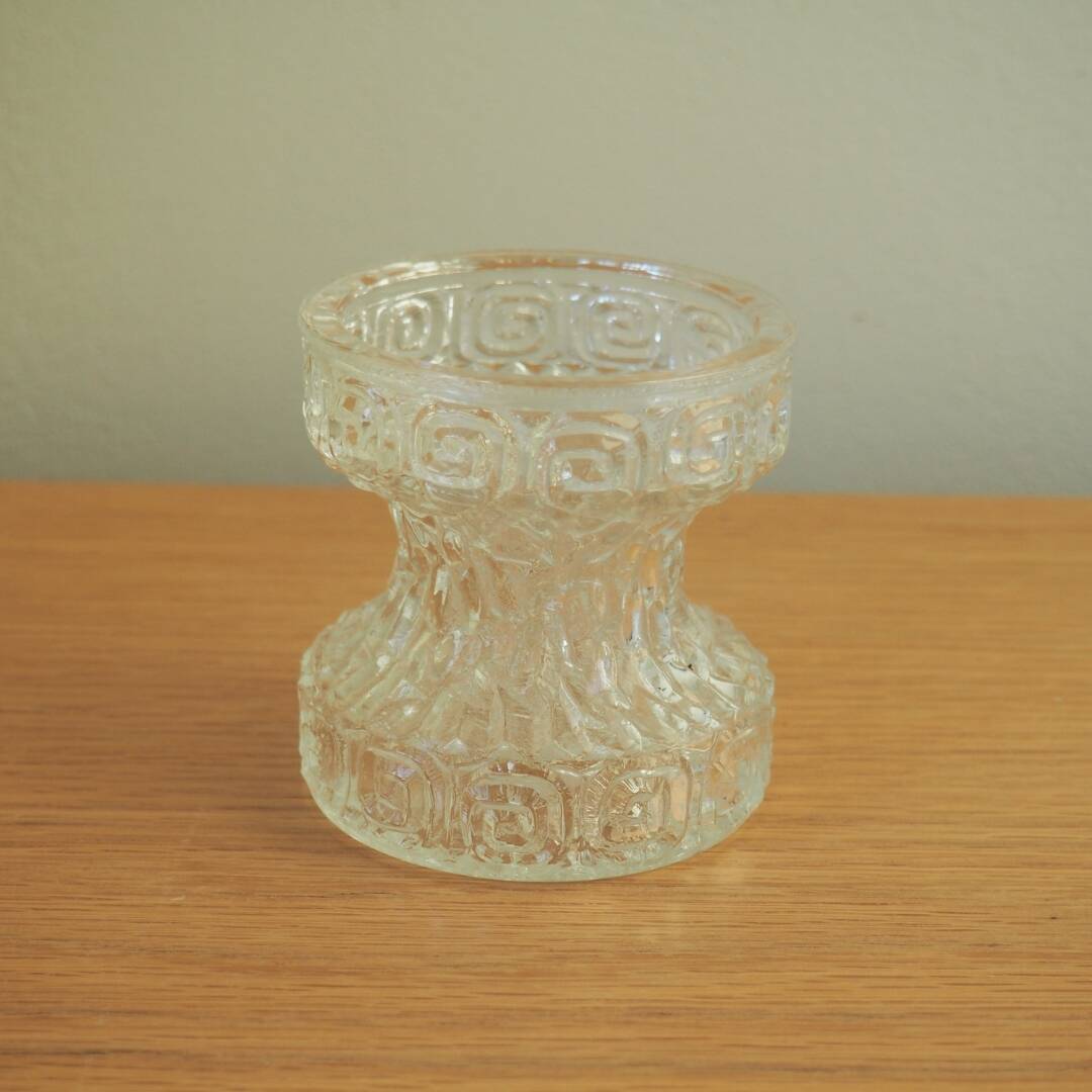 1970S Oberglas 'Carnival' Vase With Greek Pattern