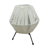 Lampe tripode dentelle blanche 60'-70'