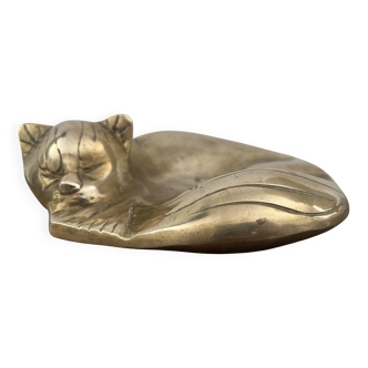 bronze cat emptier from the 1930s