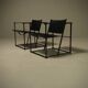 Set of 2 lounge chairs model FM60 by Radboud van Beekum for Pastoe 1980s