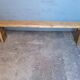 Old solid wood bench of 2 meters