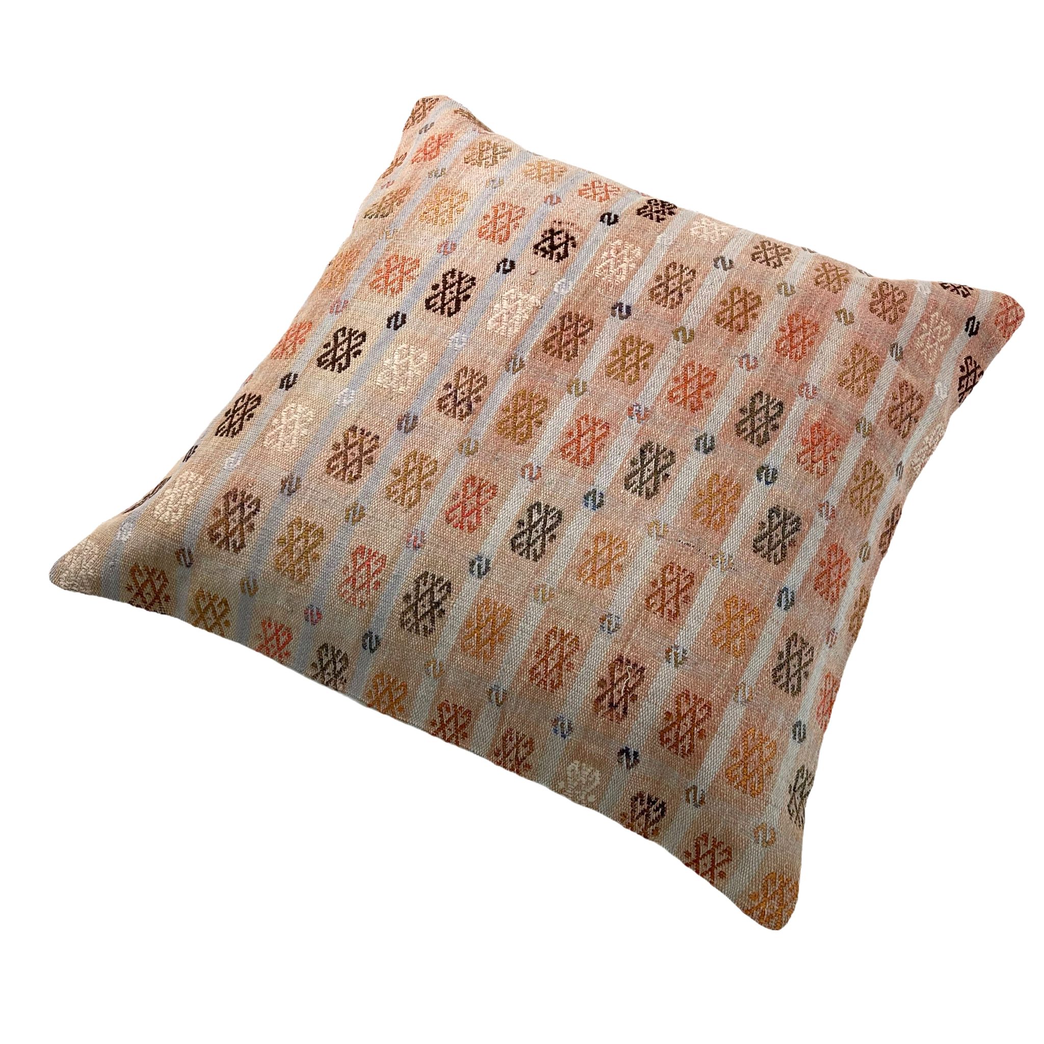 Vintage Turkish Kilim Cushion Cover , 60 x 60 cm