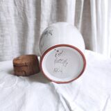 Moustiers earthenware pot and its cork