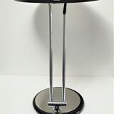 Aluminor lamp chrome metal and matt black design 80s