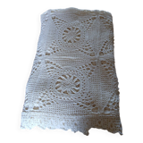 Antique handmade crochet bedspread