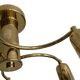 Brass ceiling light in Mid-Century Modern style, Germany, 1970s.