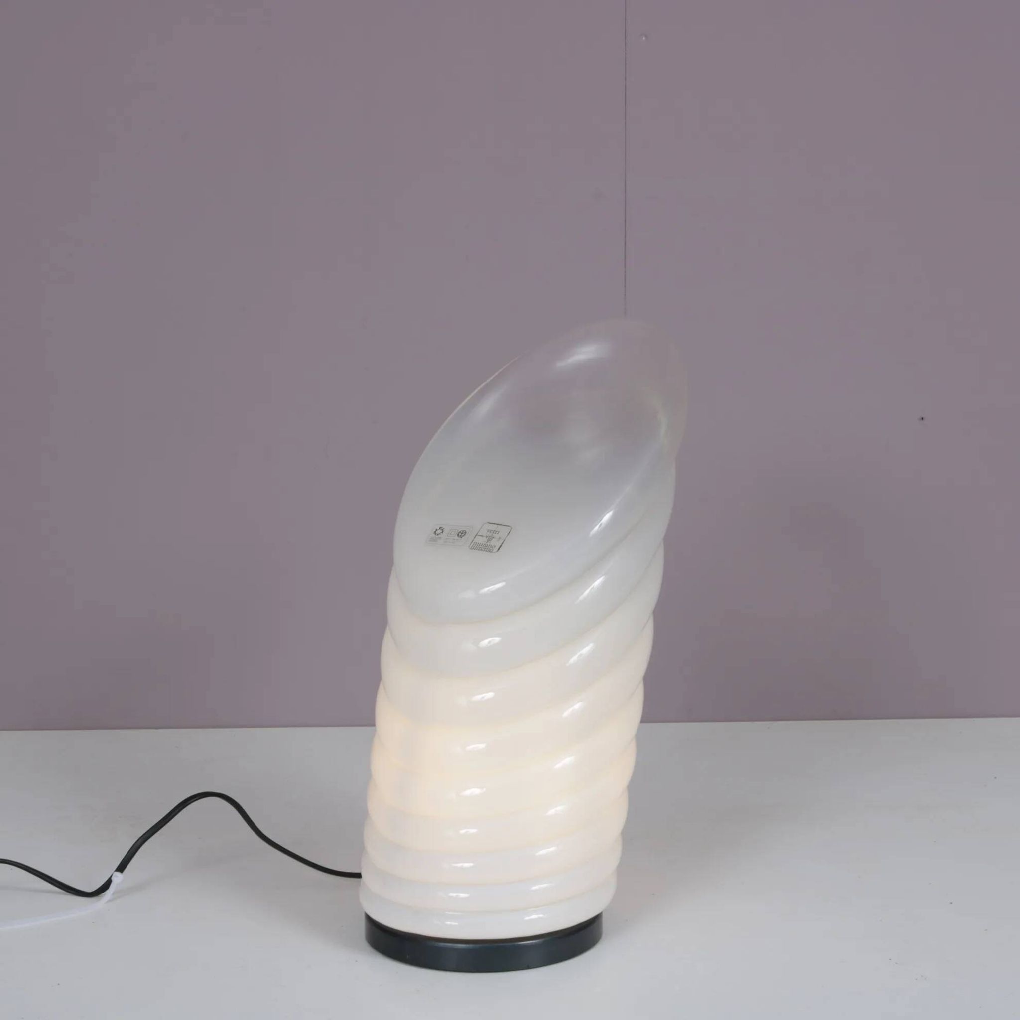 1980s “Coba” table lamp by R. Pamio & R. Toso for Leucos, Italy