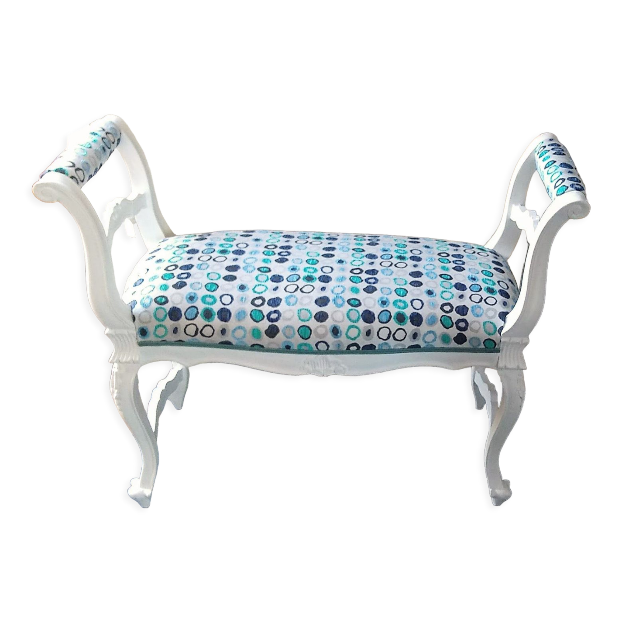 Bench with armrests or piano seat Louis XV style