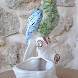 Bird slip pot vase