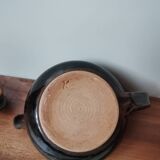 Vintage signed enameled stoneware teapot