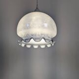 Pearlescent glass pendant light – Retro-contemporary style, unique light fixture