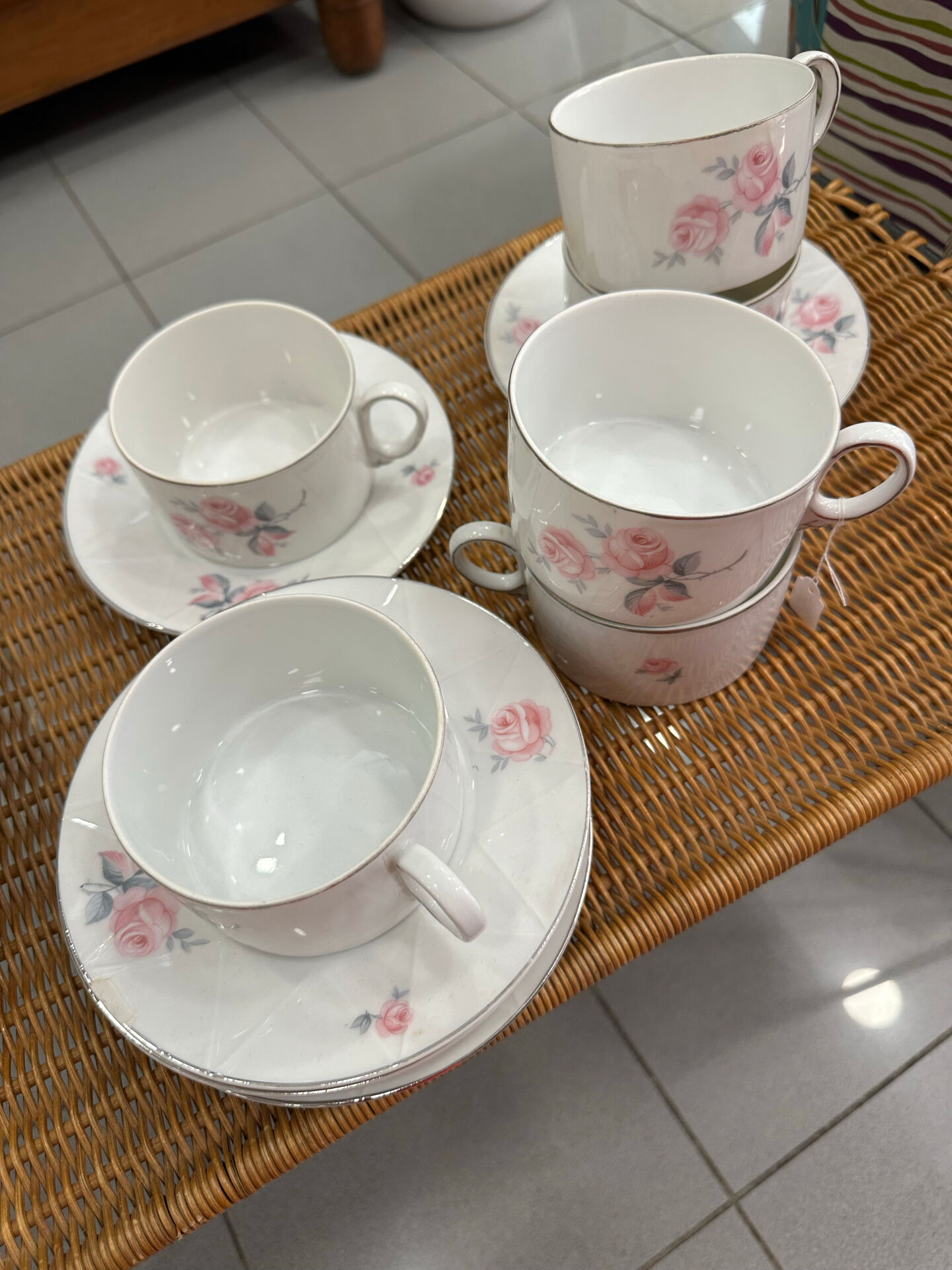 6 Art Deco RGK cups and saucers