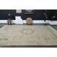 1960s Persian Handmade Wool Cotton Beige Oversized Area Rug 292x381