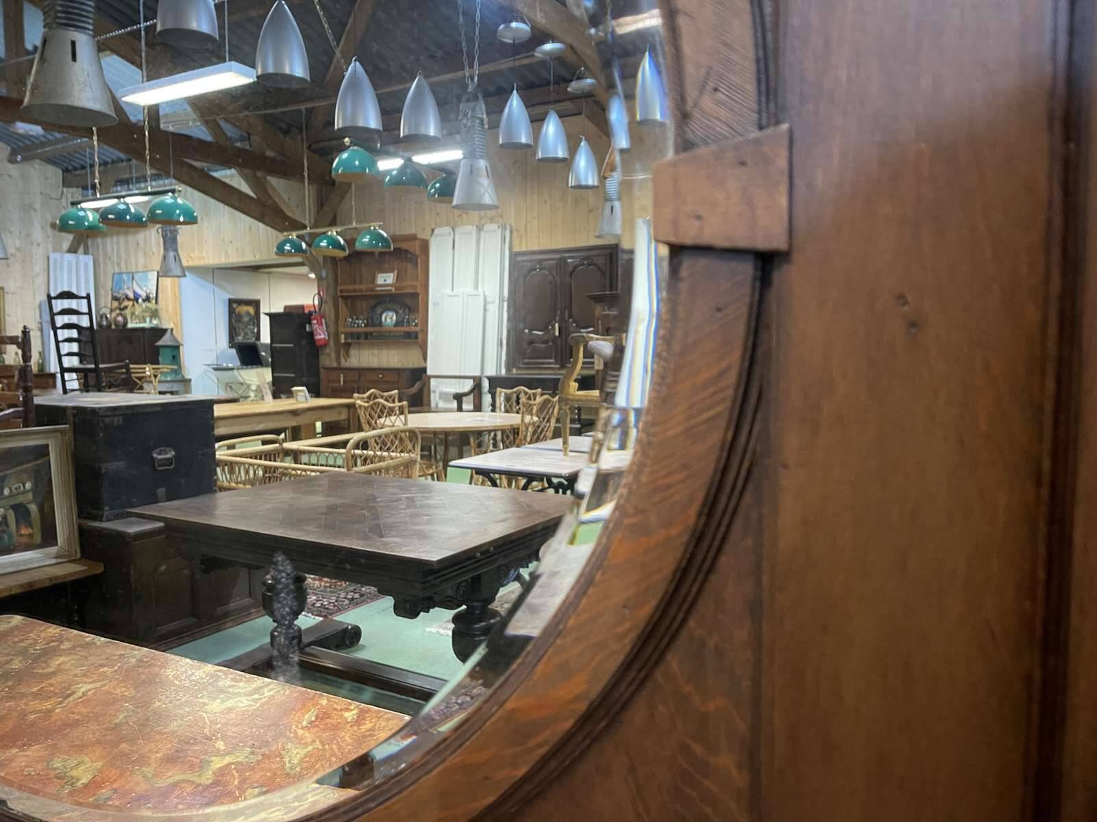 Oak mirror from the early 20th century.