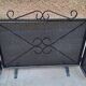 3-leaf iron fireplace screen