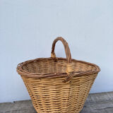 Old woven wicker basket