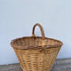 Old woven wicker basket