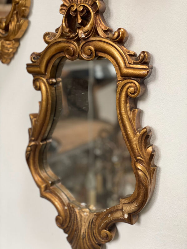 Miroir classique doré 53x27cm