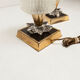 Paire de lampes de chevet 1960 laiton verre etoile