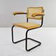 Mid Century Modern B64 Black and Beech Marcel Breuer Cesca Chair Italy 70s