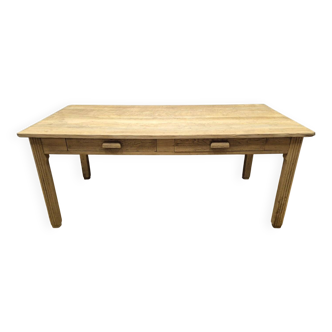 Solid oak farmhouse table