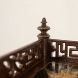 Small serving table with Japonese lacquer decoration. Napoleon III period.