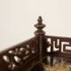Petite table desserte à décor de laque japonisant. Epoque Napoleon III