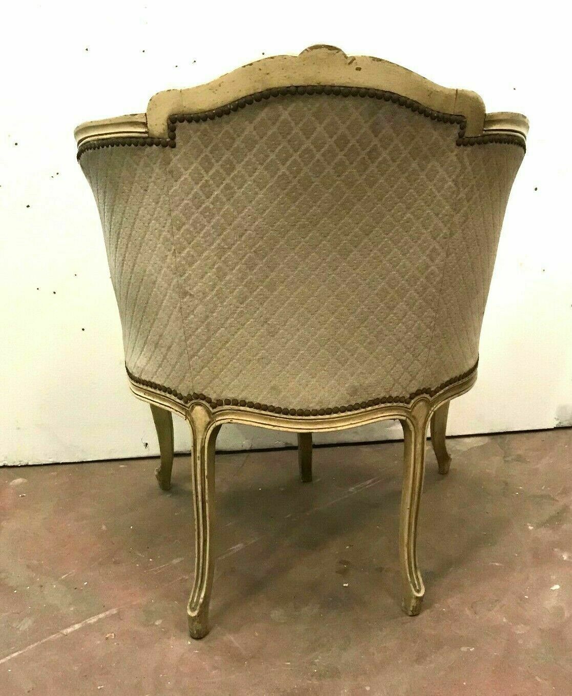 Pair of Louis XV style armchairs in 20th century patinated beech