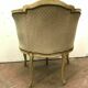 Pair of Louis XV style armchairs in 20th century patinated beech