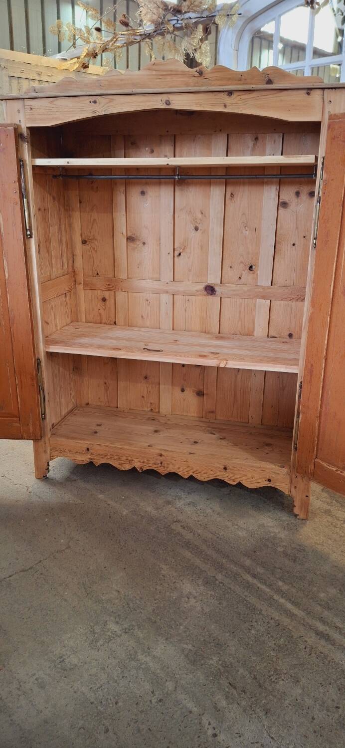 Antique fir wardrobe