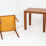 Set of 3 nesting table by E.W. Bach for Toften Møbelfabrik (Denmark, 1960s)