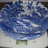 Lunéville porcelain - 28 cm serving plate, blue landscape