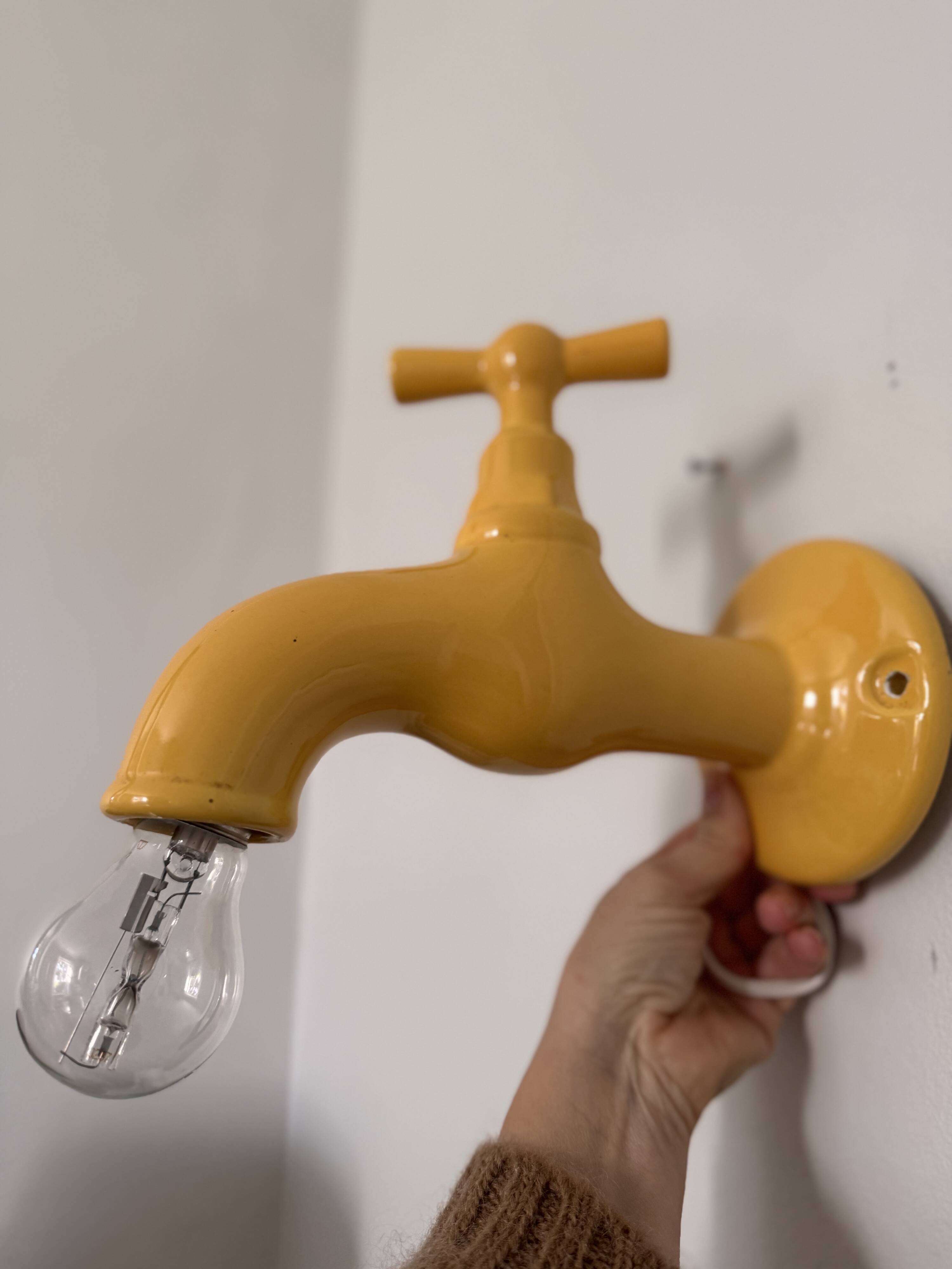 Wall light faucet 80s