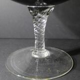 Green glass cup