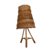 Vintage rattan lamp