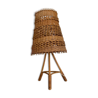 Vintage rattan lamp