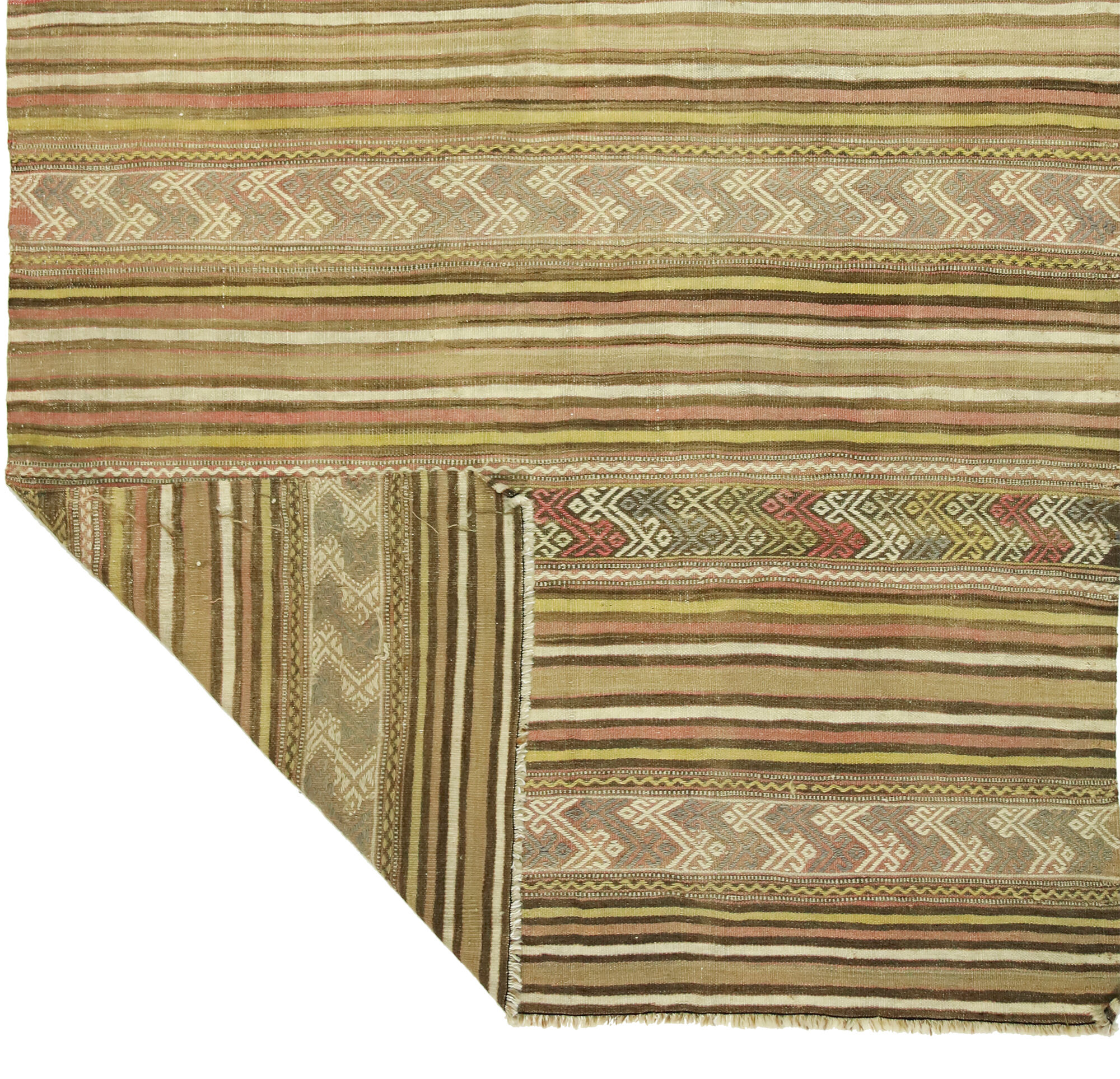 Anatolian handmade kilim rug 226 cm x 149 cm