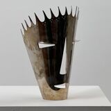 Silver metal mask by Gio Ponti for Christofle, 1978