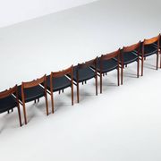 Arne Vodder model 418 dining chairs in rosewood Sibast Mobler Denmark 1960