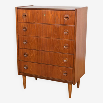 Commode danoise en teck, années 1960