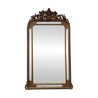 19th century mirror with cherubs