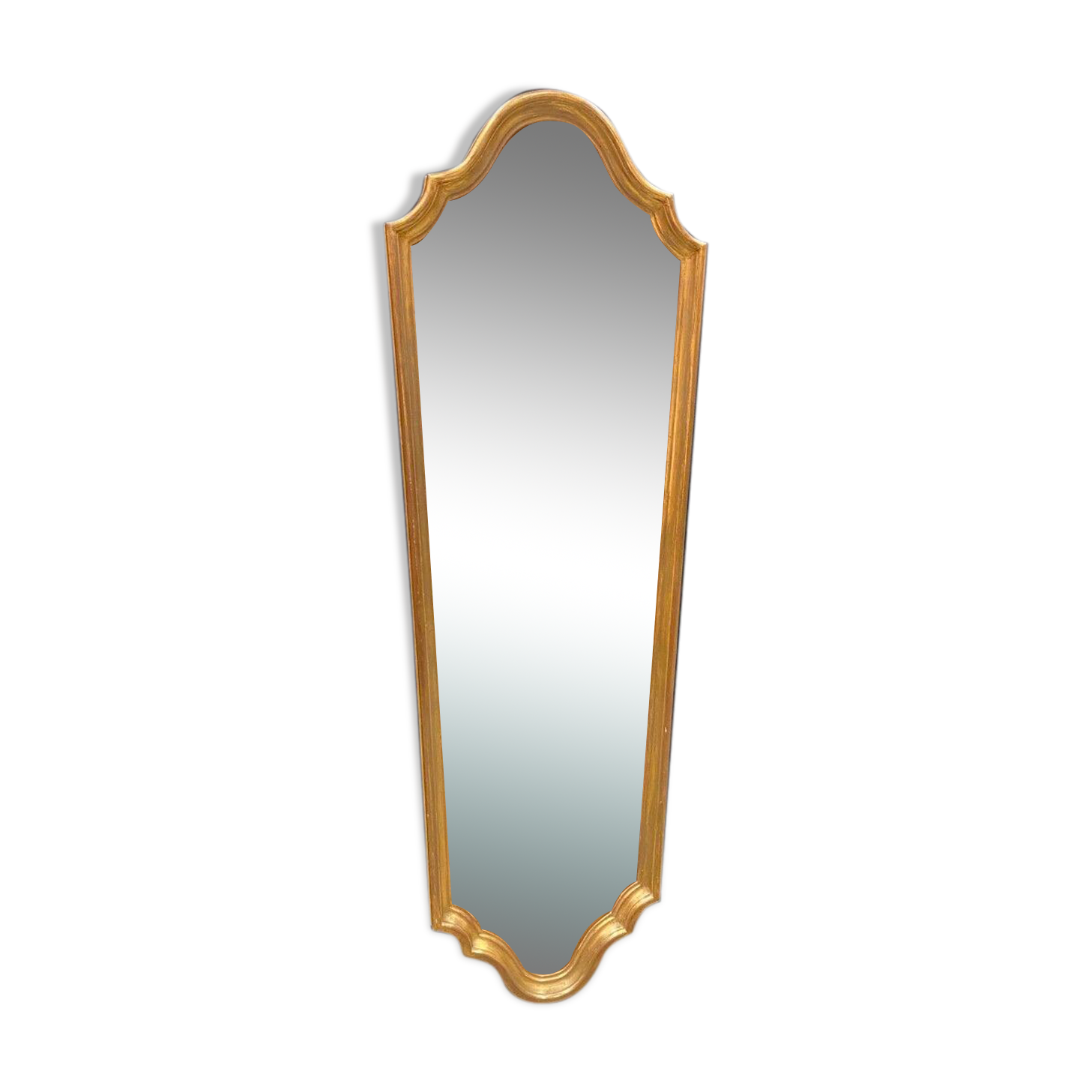 Long mirror gilded wood