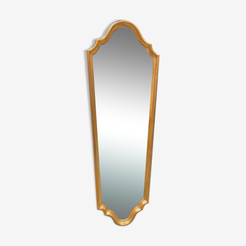 Long mirror gilded wood