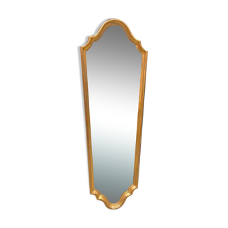 Miroir long bois doré