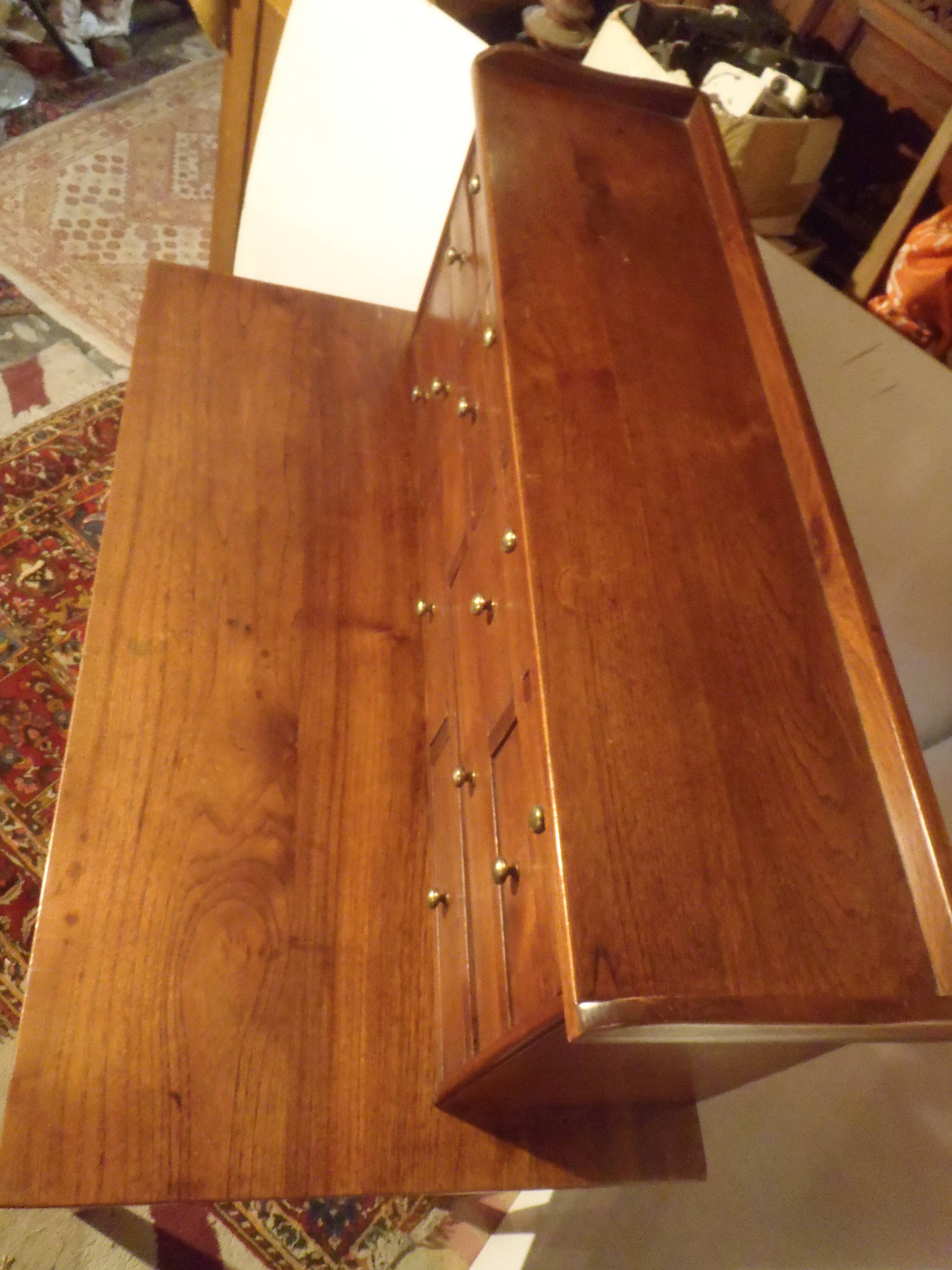 Desk / Secretary in exotic wood 15 drawers