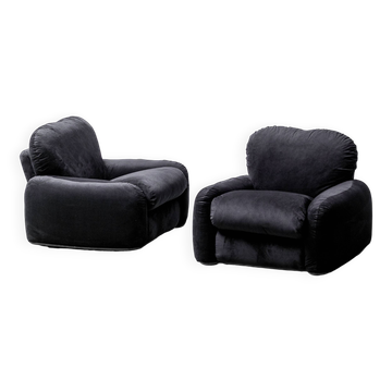 Paire de fauteuils arrigoni busnelli 70s vintage modern antique