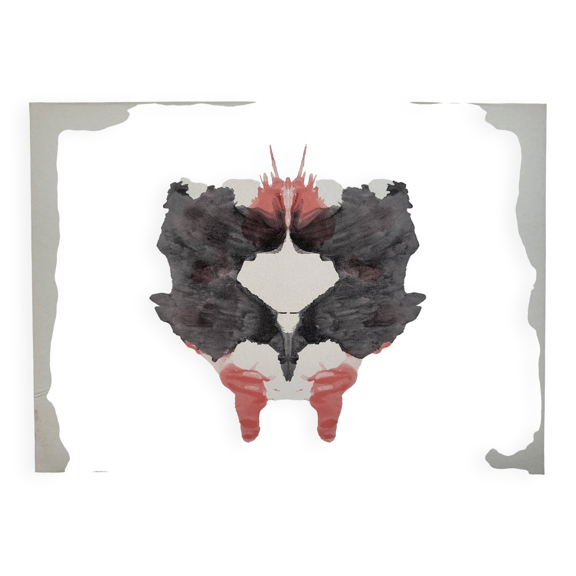 Original Rorschach test card "Card II" – imaginary curiosity