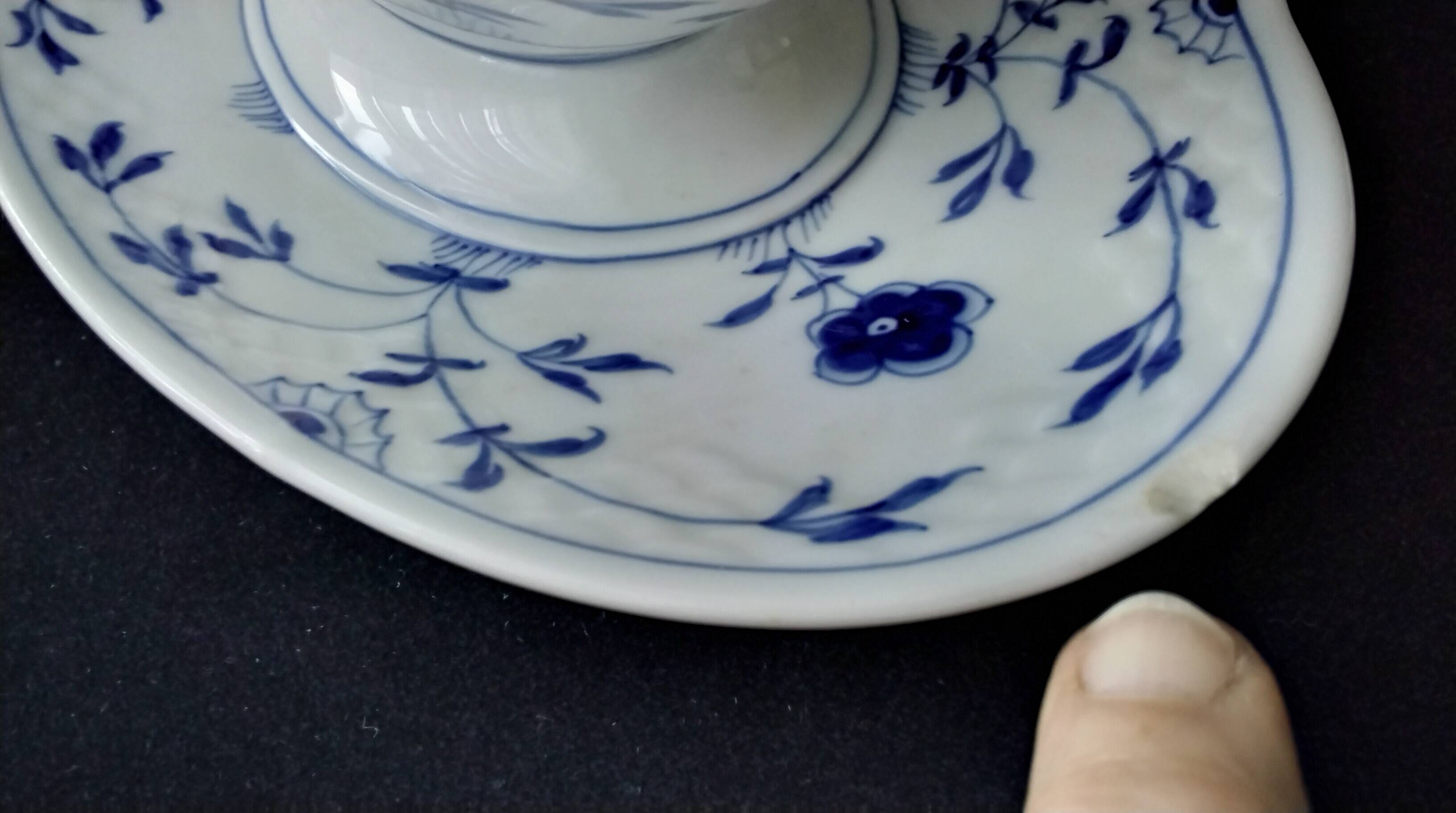 Danish porcelain sauce boat Kjobenhavn