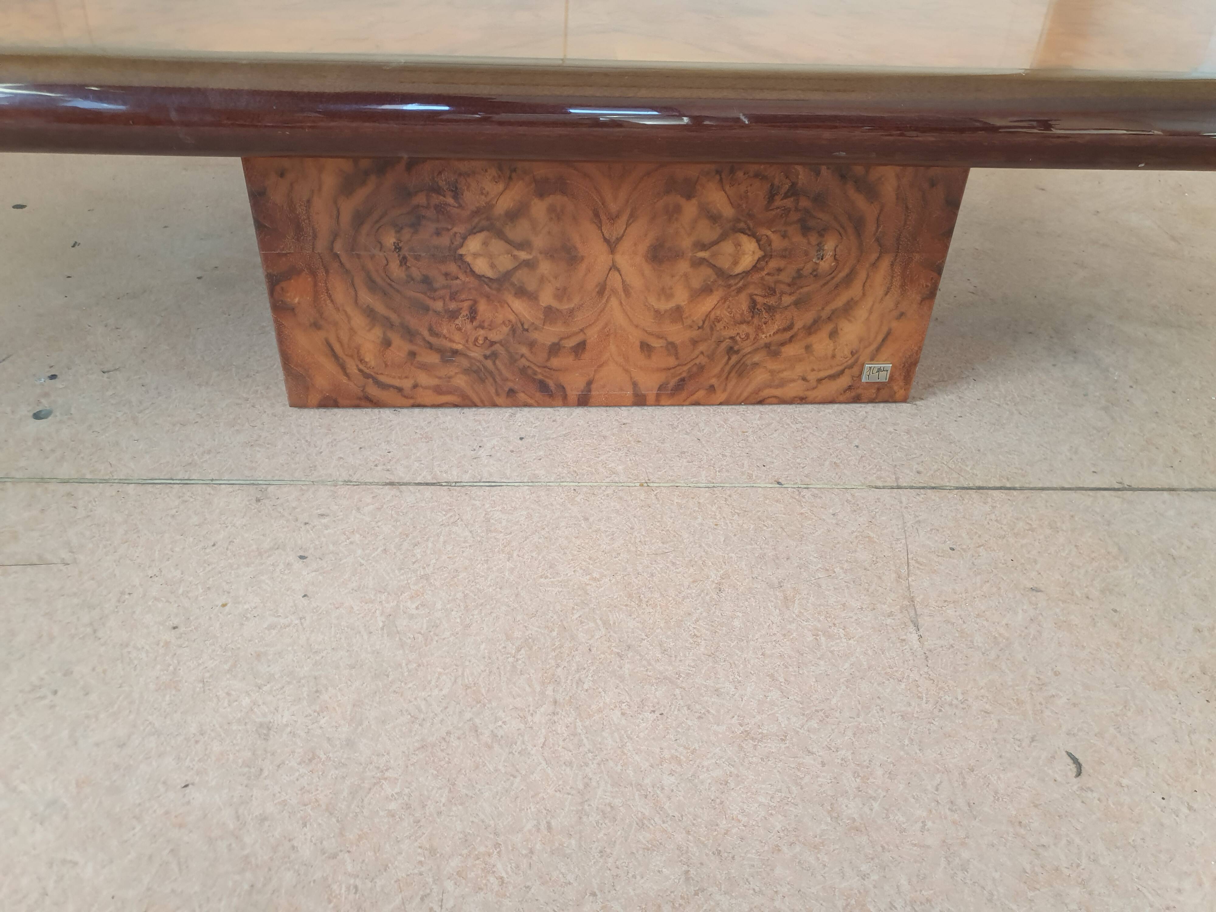 Coffee table by Jean Claude Mahey