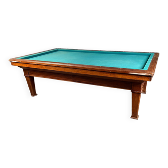 19th century French billiard table in solid fruit wood